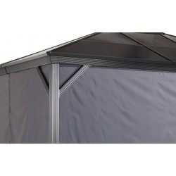 Sojag 10x14 Polyester Verona Gazebo Curtains - Gray (135-9163797)