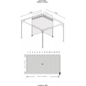 Sojag 10x14 Polyester Verona Gazebo Curtains - Gray (135-9163797) Sojag 10x14 Polyester Verona Gazebo Curtains - Gray (135-9163797)