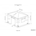 Sojag 10x12 Universal Winter Gazebo Cover - Gray (135-9165883) Sojag 10x12 Universal Winter Gazebo Cover - Gray (135-9165883)