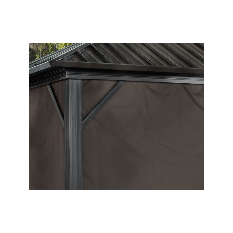 Sojag 10x12 Genova Gazebo Curtains - Brown (135-9161373)