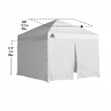 Quik Shade 10x10 Wall Kit - White (137074DS)
