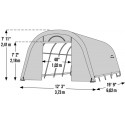 ShelterLogic 12x20 GrowIT Heavy Duty Greenhouse Kit - Round (70592)