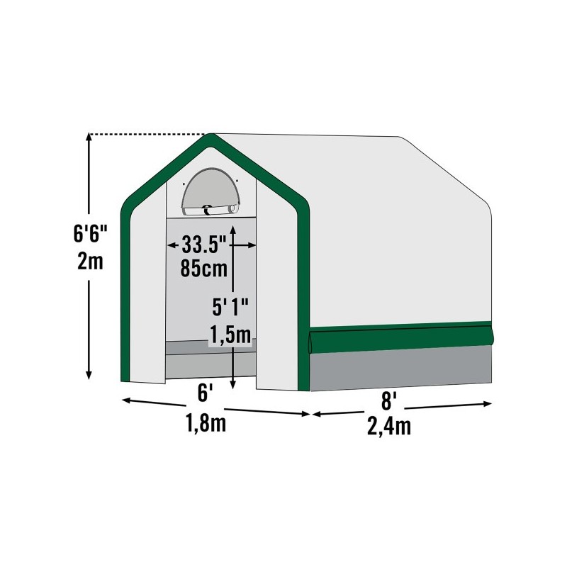 ShelterLogic 6x8 Organic Growers Greenhouse (70699)