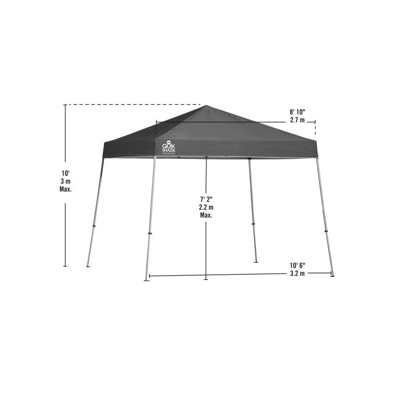 Quik Shade Weekender Elite 12x12 Slant Leg Canopy - White (167514DS)
