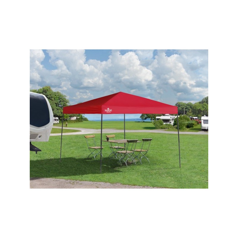 Quik Shade Shade Tech ST100 10x10 Straight Leg Canopy - Red (157377DS)