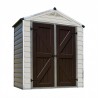 Palram 6x5 Skylight Storage Shed Kit - Tan (HG9605T) Palram 6x5 Skylight Storage Shed Kit - Tan (HG9605T)