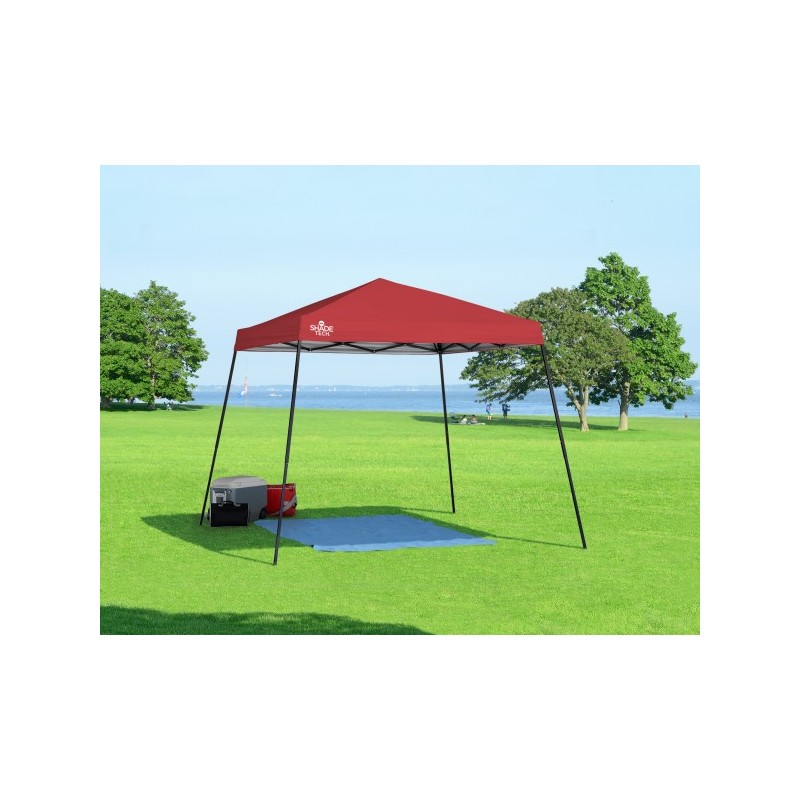 Quik Shade Shade Tech ST56 10x10 Slant Leg Canopy  - Red (157393DS)