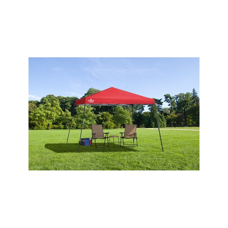 Quik Shade Shade Tech ST81 12x12 Slant Leg Canopy  - Red (167505DS)