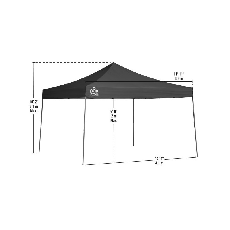 Quik Shade Expedition EX144 12x12 Straight Leg Canopy - Green (161399DS)
