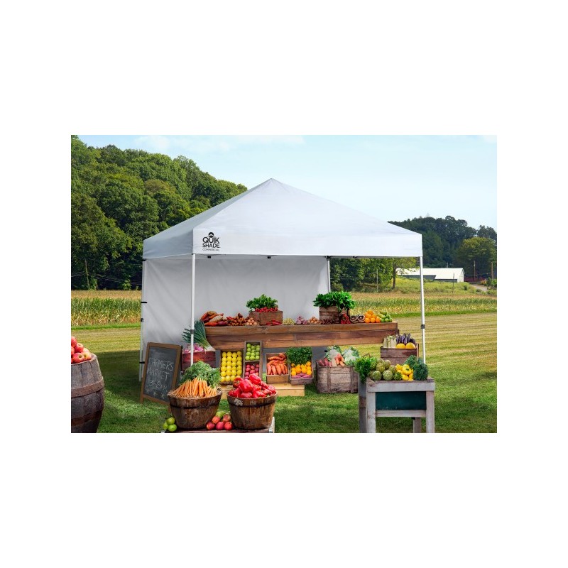 Quik Shade Commercial 10x10 Straight Leg Canopy - White (157398DS)