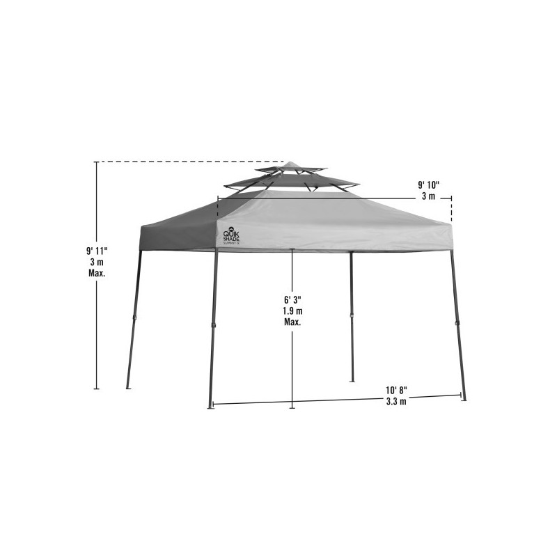 Quik Shade Summit 10x10 Straight Leg Canopy - Blue (167518DS)