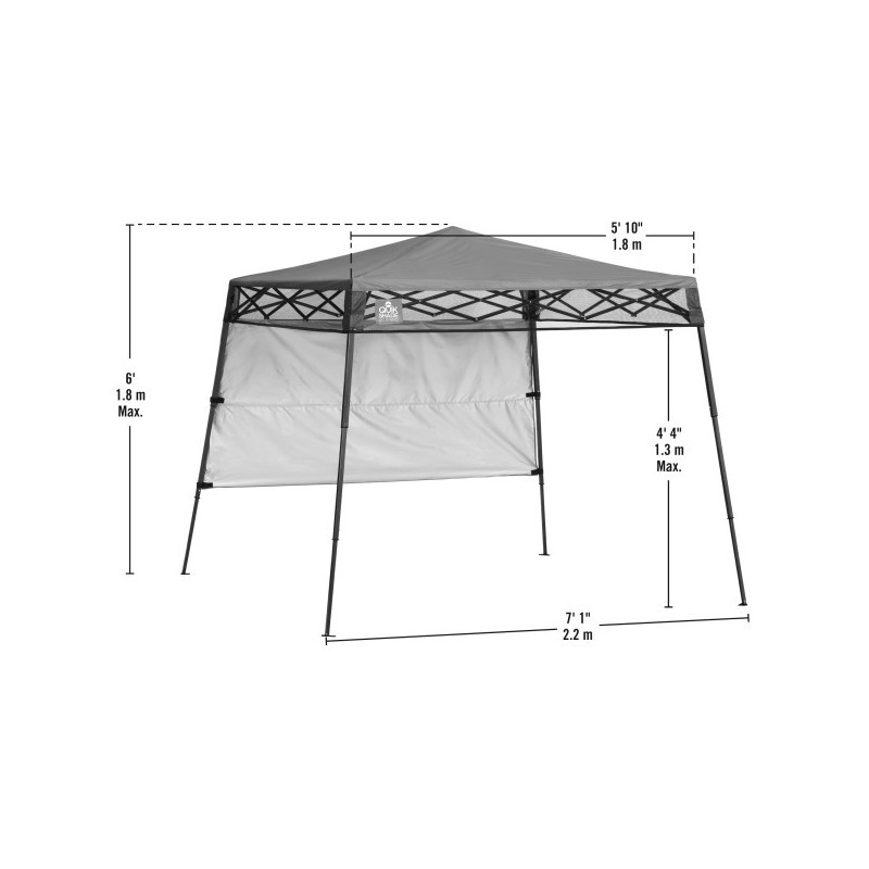 Quik Shade Go Hybrid 6x6 Slant Leg Canopy - Regatta Blue (157433DS)