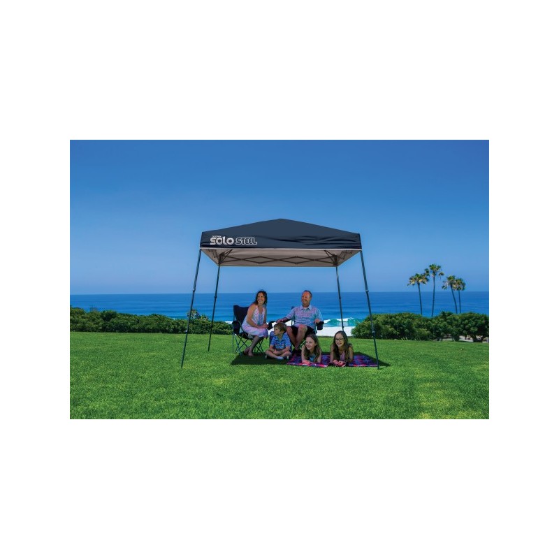 Quik Shade Solo Steel 9x9 Slant Leg Canopy - Midnight Blue (167524DS)