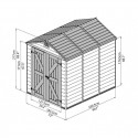 Palram 6'x8' Skylight Storage Shed Kit - Tan (HG9608T)