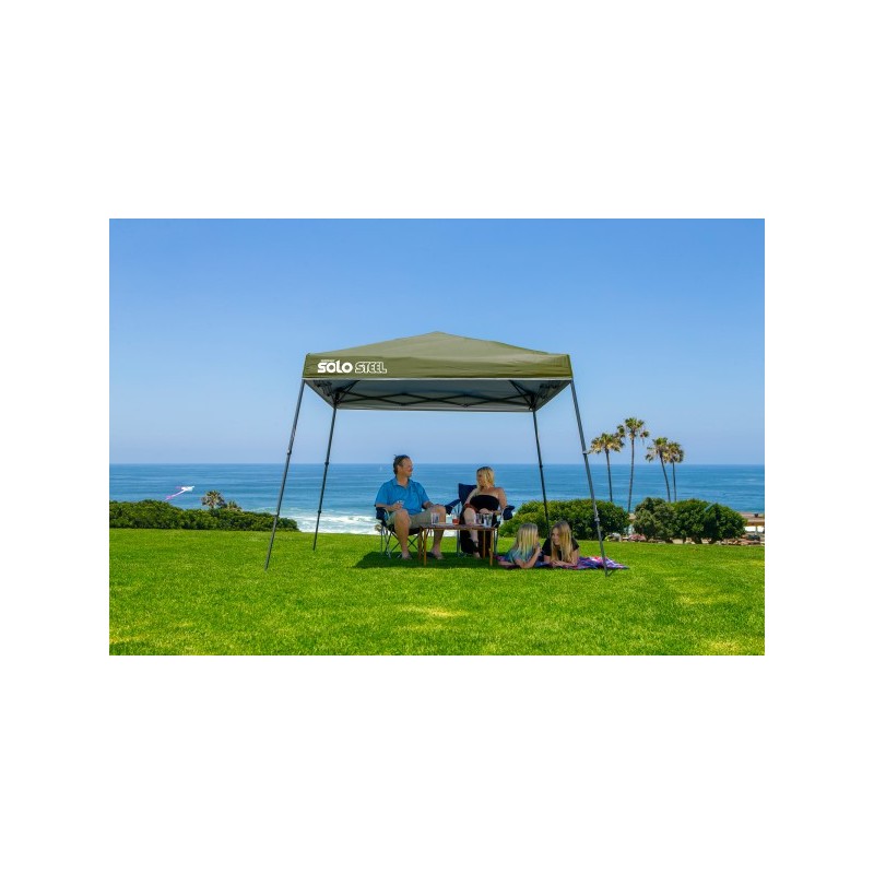 Quik Shade Solo Steel 10x10 Slant Leg Canopy - Olive (167546DS)