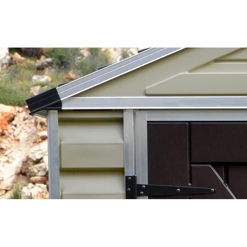 Palram 6x10 Skylight Storage Shed Kit - Tan (HG9610T)
