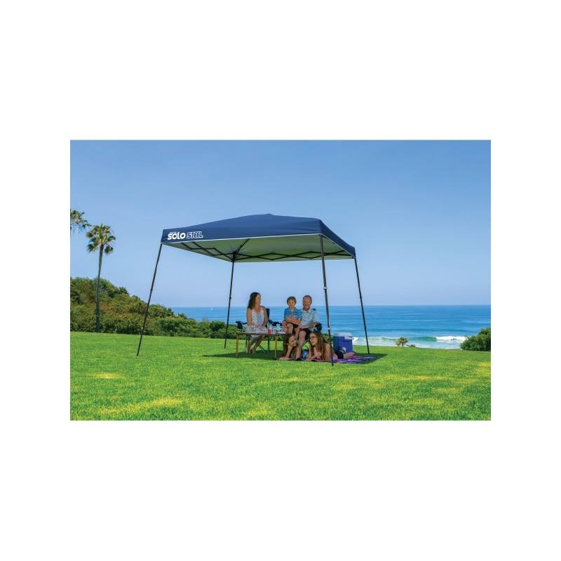 Quik Shade Solo Steel 72 11x11 Slant Leg Canopy - Midnight Blue (165710DS)