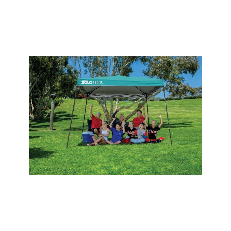 Quik Shade Solo Steel 72 11x11 Slant Leg Canopy - Turquoise (167535DS)