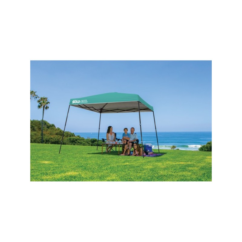 Quik Shade Solo Steel 72 11x11 Slant Leg Canopy - Turquoise (167535DS)
