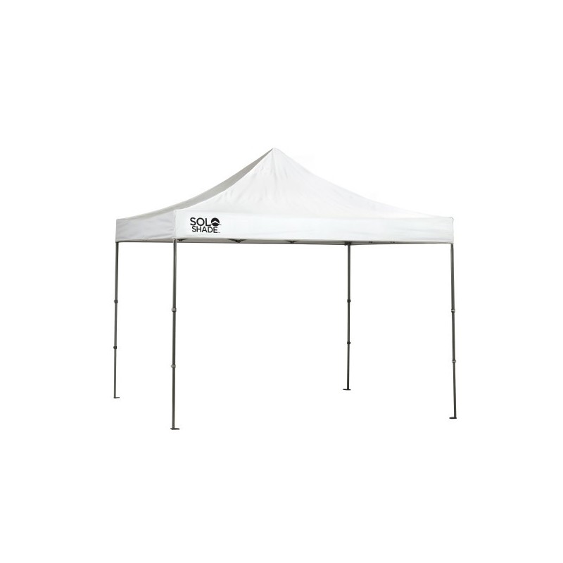Quik Shade Solo Steel 100 10x10 Straight Leg Canopy - White (164186DS)