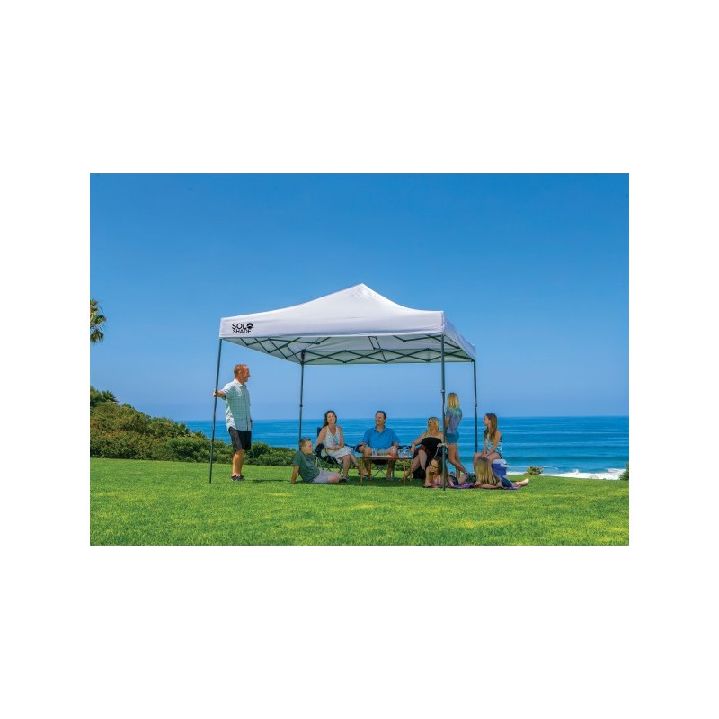 Quik Shade Solo Steel 100 10x10 Straight Leg Canopy - White (164186DS)