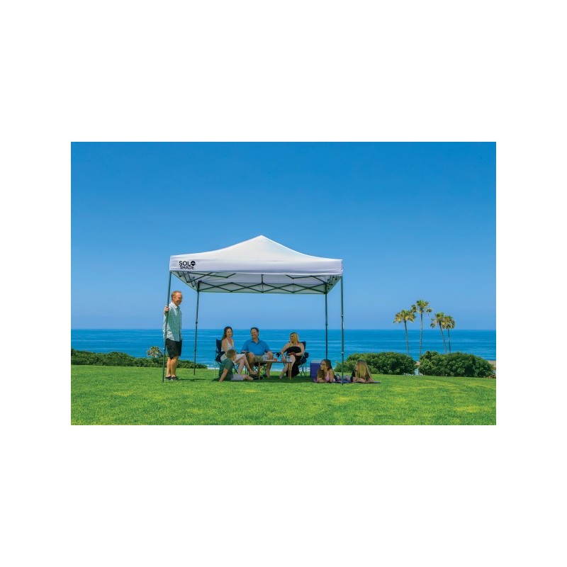 Quik Shade Solo Steel 100 10x10 Straight Leg Canopy - White (164186DS)