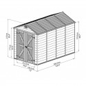 Palram 6x10 Skylight Storage Shed Kit - Tan (HG9610T)