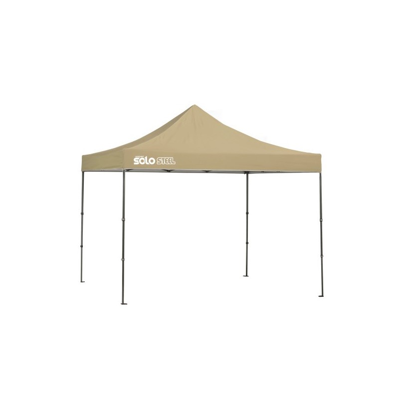 Quik Shade Solo Steel 100 10x10 Straight Leg Canopy - Khaki (167543DS)