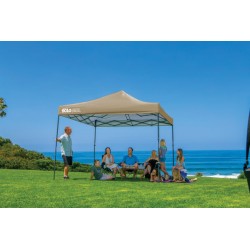 Quik Shade Solo Steel 100 10x10 Straight Leg Canopy - Khaki (167543DS)