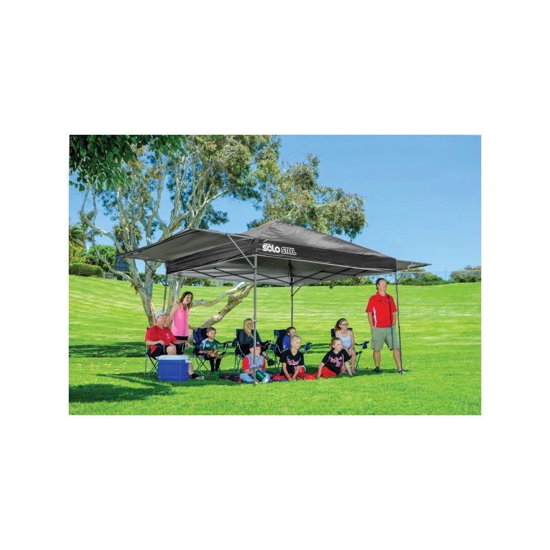 Quik Shade Solo Steel 170 10x17 Straight Leg Canopy - Black (164748DS)