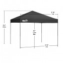 Quik Shade Expedition EX80 8x10 One-Push Straight Leg Canopy - Charcoal (167552DS)