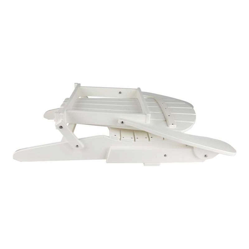 Green Country Decor 2-PACK Folding Adirondack Chairs - White (ACF-WHT)