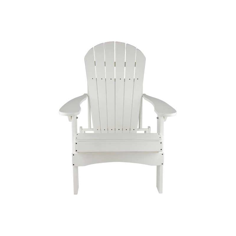 Green Country Decor 2-PACK Folding Adirondack Chairs - White (ACF-WHT)