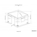 Sojag 8x8 Universal Winter Gazebo Cover - Gray (135-9166934) Sojag 8x8 Universal Winter Gazebo Cover - Gray (135-9166934)