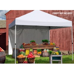 Quik Shade Wall Panel for 10 ft. Canopies - White (157641DS)