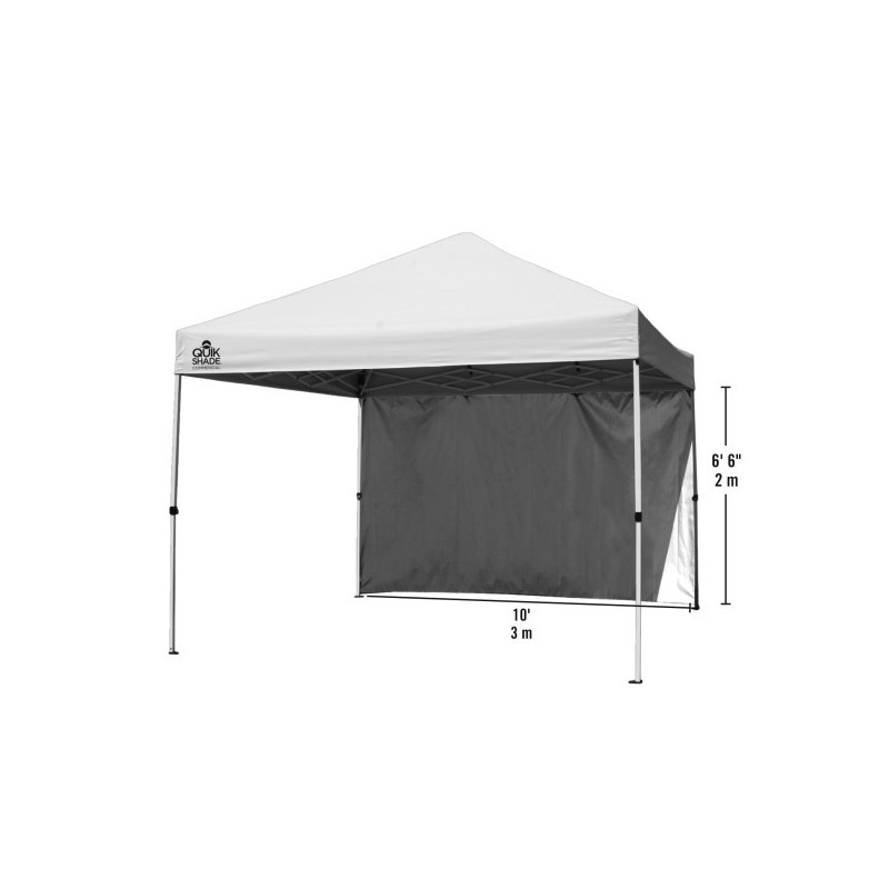 Quik Shade Wall Panel for 10 ft. Canopies - White (157641DS)