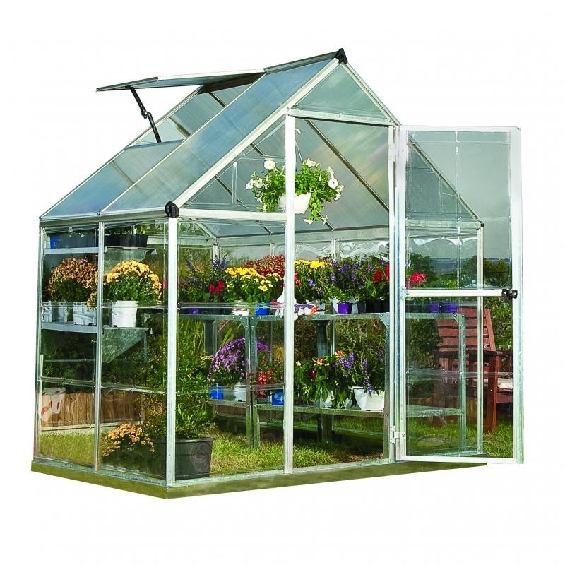 Palram 6'x4' Hybrid Greenhouse Kit - Silver (HG5504)