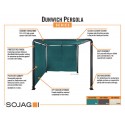 Sojag 8x8 Dunwich Pergola - Teal (308-9167986)