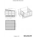 Sojag 10x10 Charleston Solarium Wall Unit Kit - Dark Gray (440-9164985)