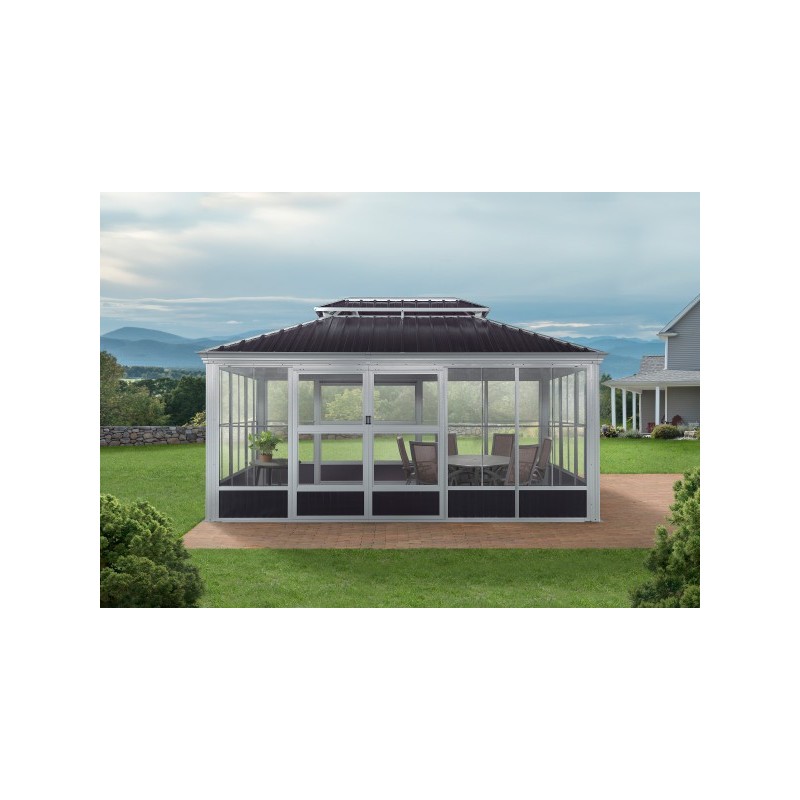 Sojag 10x14 Bolata Solarium - Light Grey/Black (445-9168020)