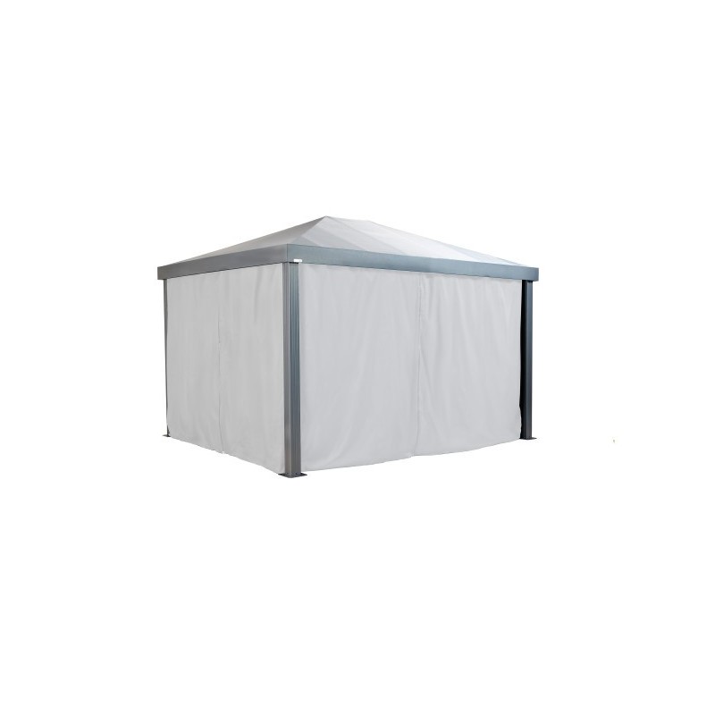Sojag 10x12 Monteserra Gazebo Curtains - Silver White (135-9167184)