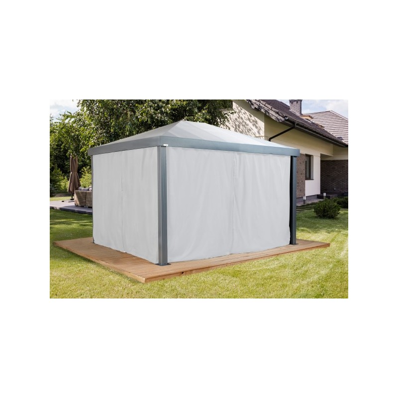 Sojag 10x12 Monteserra Gazebo Curtains - Silver White (135-9167184)