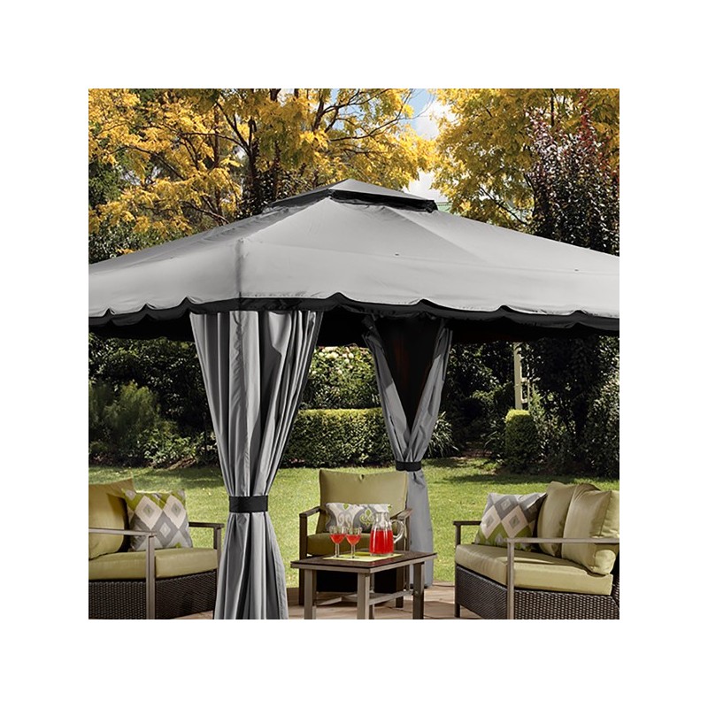 Sojag Roma 10x12 Gazebo Kit - Grey/Black (500-9161182)