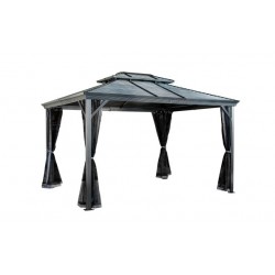 Sojag Ventura 10x10 Double Roofed Gazebo Kit - Dark Grey (500-9165173)