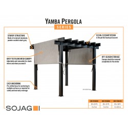 Sojag Yamba 10x10 Aluminum Pergola Kit (500-9166859)