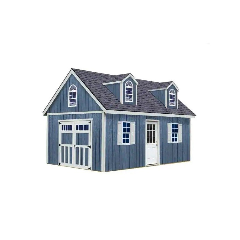 Best Barns Planner's Paradise Elite 12x16 Pre-Cut Wood Shed Kit w/ Transom Doors & Dormers - (PPARTD16DR)