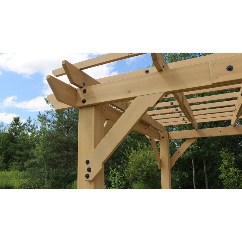 Yardistry Meridian 10x22 Pergola Kit - Natural Cedar (YM11932COM)