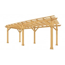 Yardistry Meridian 10x22 Pergola Kit - Natural Cedar (YM11932COM)