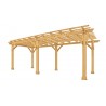 Yardistry Meridian 10x22 Pergola Kit - Natural Cedar (YM11932COM) Yardistry Meridian 10x22 Pergola Kit - Natural Cedar (YM11932COM)