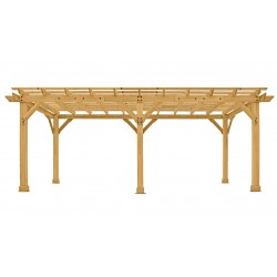Yardistry Meridian 10x22 Pergola Kit - Natural Cedar (YM11932COM)